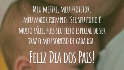 Filho grato no Dia dos Pais