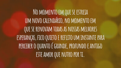 Ano Novo, amor antigo