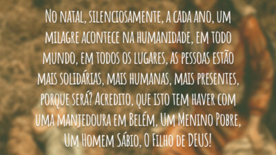 Um milagre acontece na humanidade