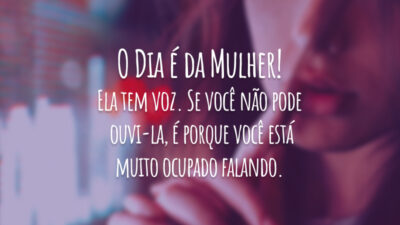 O dia é dela!