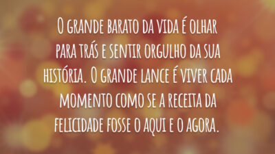 Feliz olhar novo