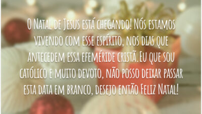 Feliz Natal com declaração