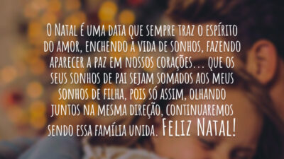 Feliz Natal de filha para pai
