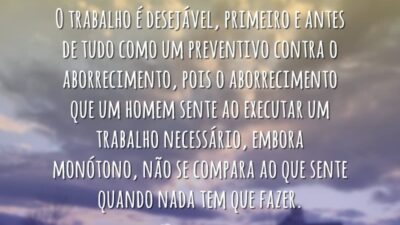 Um ponto do trabalho