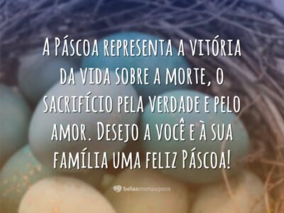 O que a Páscoa representa?