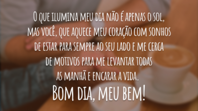 Bom dia a quem você ama