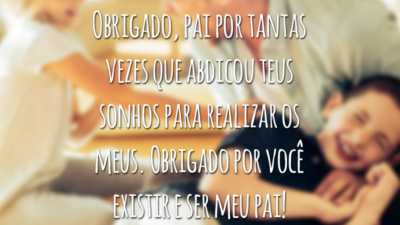 Obrigado, pai