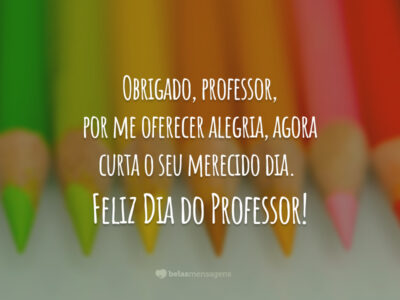 Mensagem de Dia do Professor