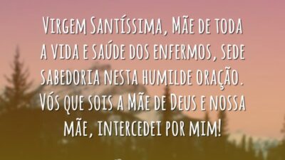 Oração para obter saúde