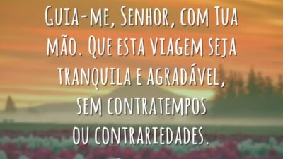 Oração para uma boa viagem