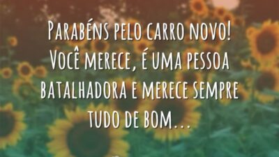 Pelo carro novo
