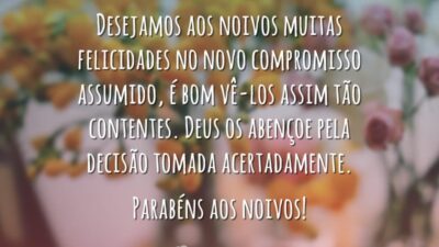 Parabéns pelo noivado