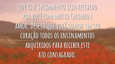 Parabéns pela sua primeira eucaristia