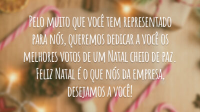 Feliz Natal para cliente