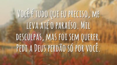 Mensagem de perdão para grande amor