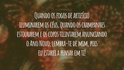Réveillon com saudade