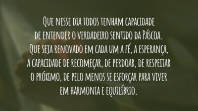 Que a fé seja renovada
