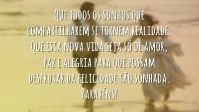 Desejo um feliz casamento