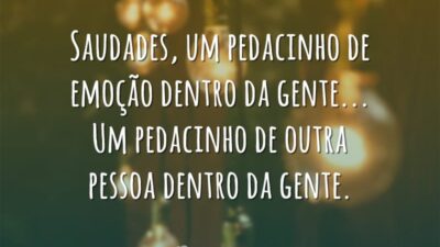 Saudades de alguém
