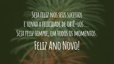 Feliz Ano Novo para você!
