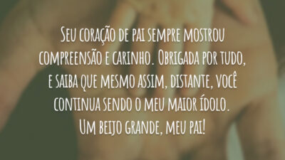 Filha homenageando pai distante