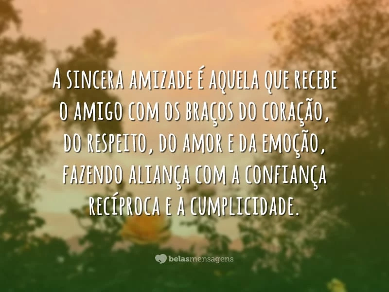 Sincera amizade