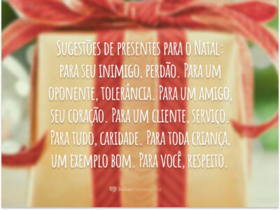 Sugestões de presentes para o Natal