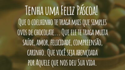 Feliz Páscoa para amiga