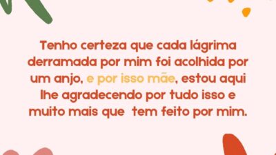 Homenagem para mãe evangélica