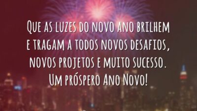 Que as luzes do novo ano