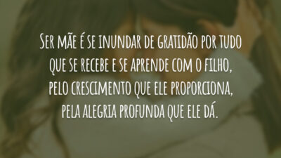 Ser mãe é se inundar de gratidão por tudo que se recebe&hellip;