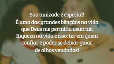 Sua amizade é especial! É uma das grandes bênçãos na vida que&hellip;