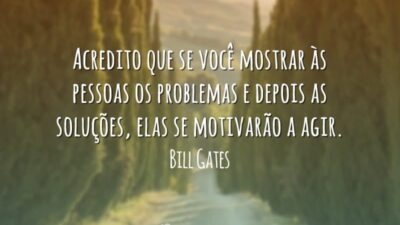 Acredito que se você mostrar às pessoas os problemas e depois as&hellip;
