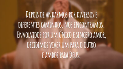 Depois de andarmos por diversos e diferentes caminhos, nos encontramos. Envolvidos por&hellip;