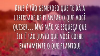 Deus é tão generoso