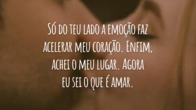 Só do teu lado a emoção faz acelerar meu coração. Enfim, achei&hellip;