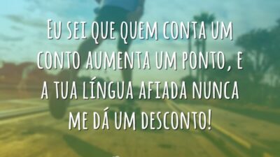 Eu sei que quem conta um conto aumenta um ponto, e a&hellip;