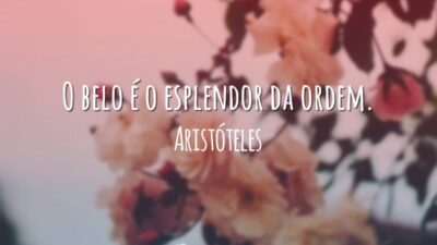 O belo é o esplendor da ordem.