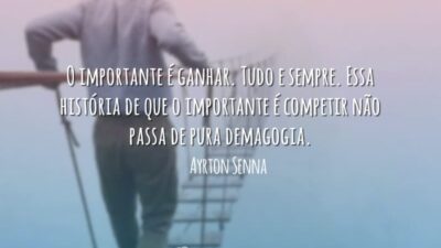 O importante é ganhar. Tudo e sempre. Essa história de que o&hellip;