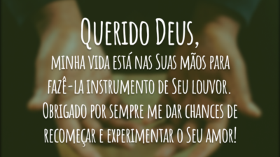 Querido Deus, obrigado