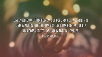 Um intelectual é um homem que diz uma coisa simples de uma&hellip;