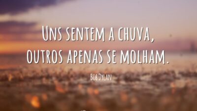 Uns sentem a chuva, outros apenas se molham.