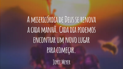 Cada manhã, um recomeço
