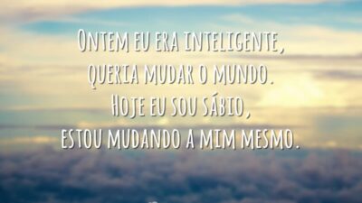 Ontem eu era inteligente