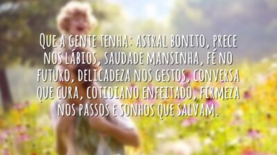 Que a gente tenha