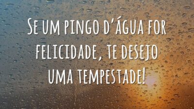 Se um pingo d’água