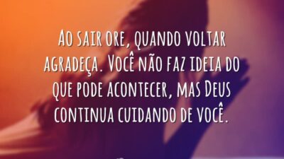 Deus continua cuidando de você
