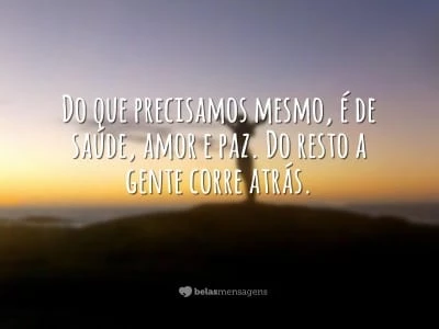 Do que precisamos mesmo