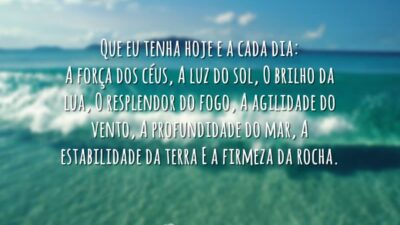 Que eu tenha hoje e a cada dia