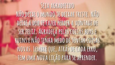 Seja agradecido